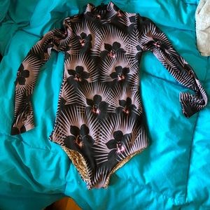 Acacia honey one piece swim suit size M